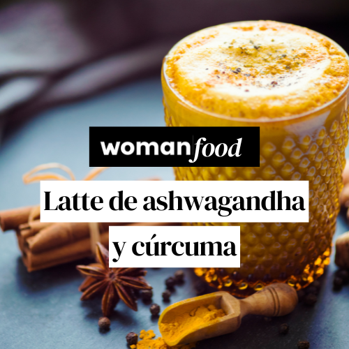 Latte de ashwagandha y cúrcuma