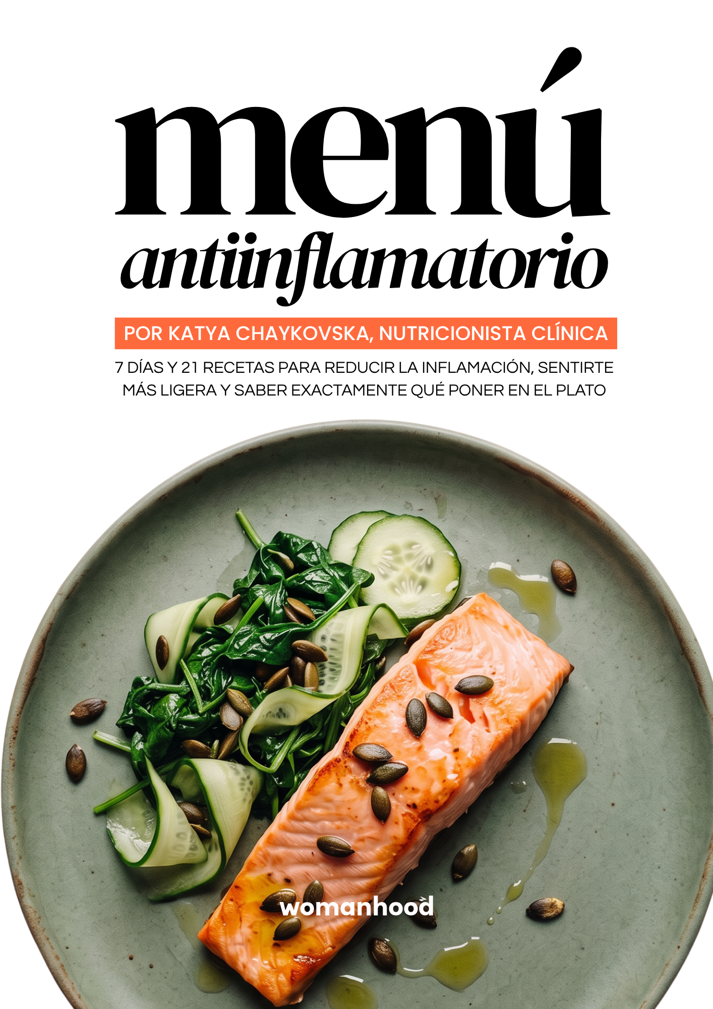 Portada del menú antiinflamatorio de 7 días