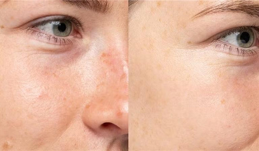 Piel del contorno del ojo antes y después de unas semanas de cuidado